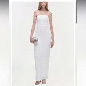 Simkhai Savia embellished white gown - pristine